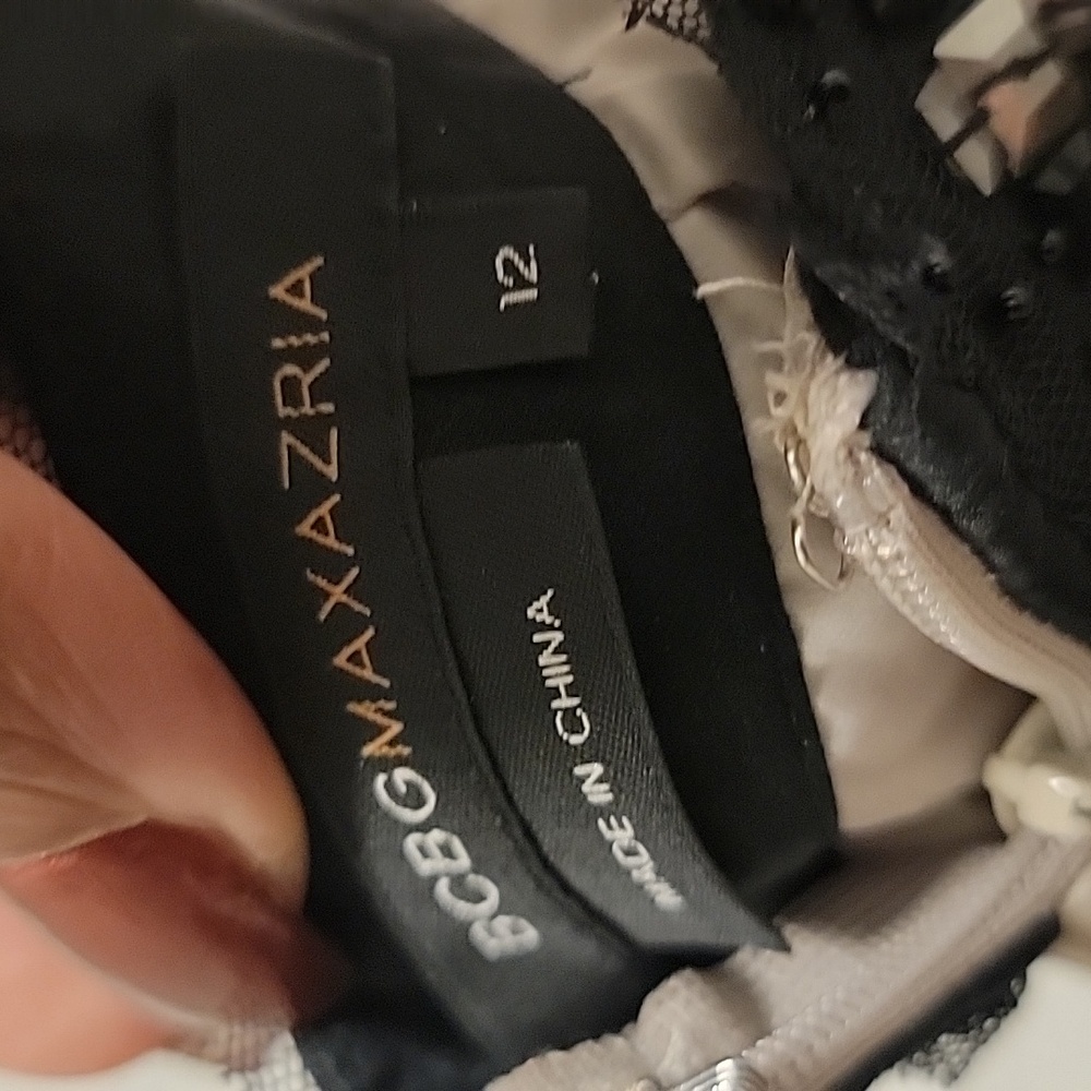 BCBG MaxAzria Cream and Black Dress - Picture 8 of 9